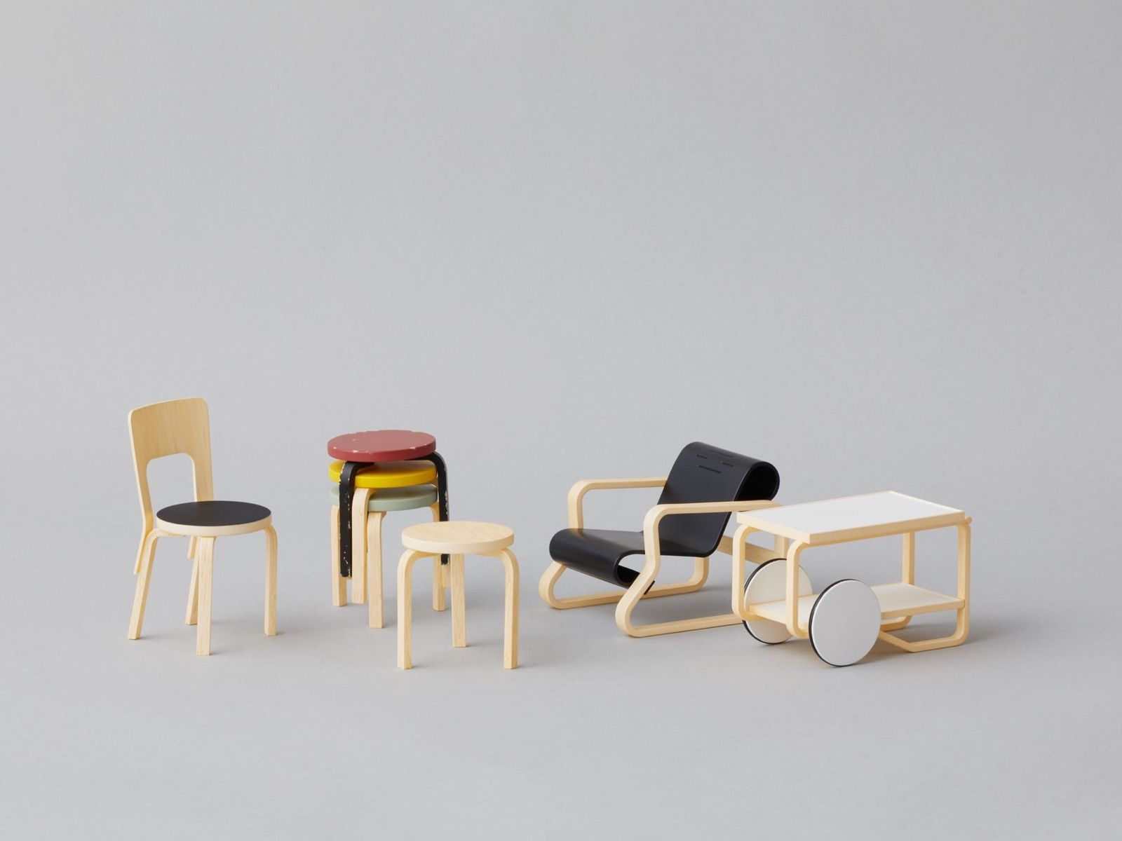 アルテック 北欧家具 ミニチュアコレクション 〈アルヴァ・アアルト ... artek ガチャ フルコンプリート