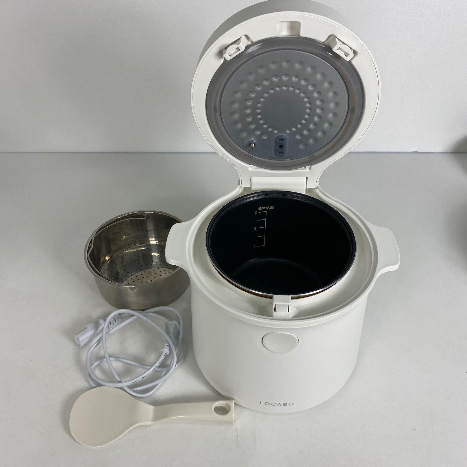炊飯器・餅つき機 LOCABO JM-C20E-W WHITE 楽天市場】LOCABO（ロカボ）炊飯器 いつものお米を美味しく 糖質