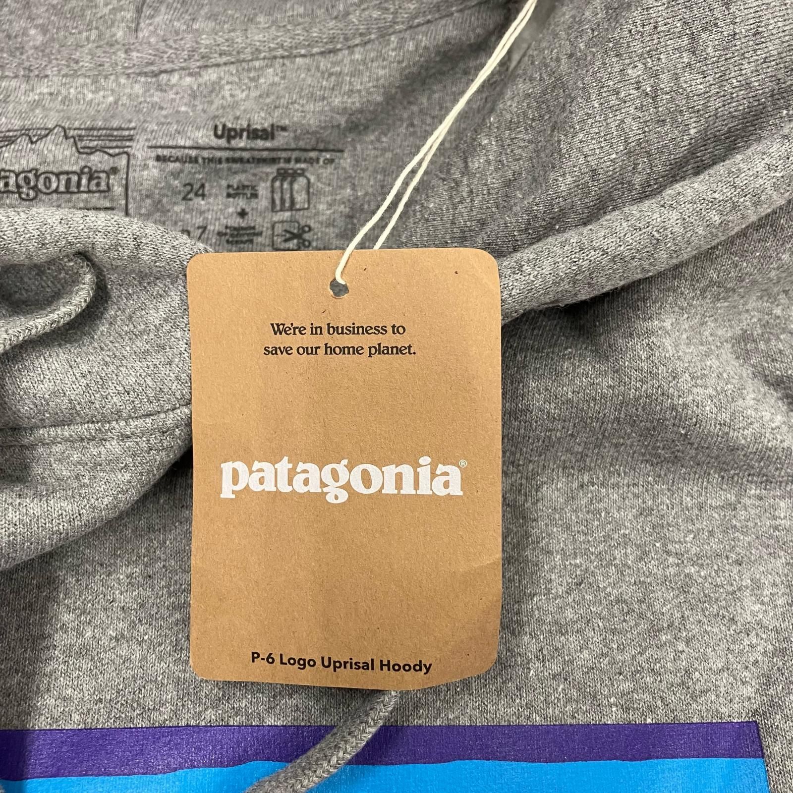 買取強化！ イオン広店 patagonia | パタゴニア パーカー P-6 ロゴ アップライザル フーディ 39622 グレー サイズ L 100
