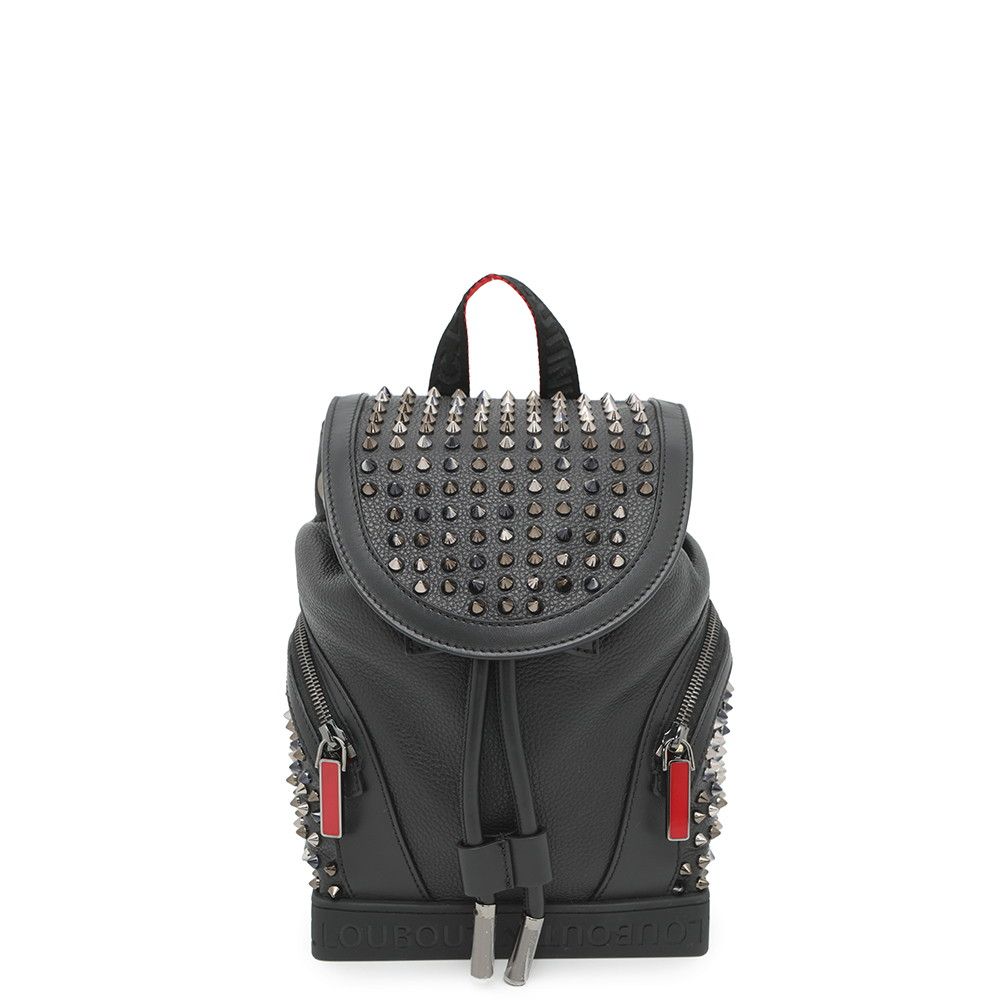 Christian Louboutin スタッズ付きリュック 黒 赤 Christian Louboutin クリスチャンルブタン バックパック