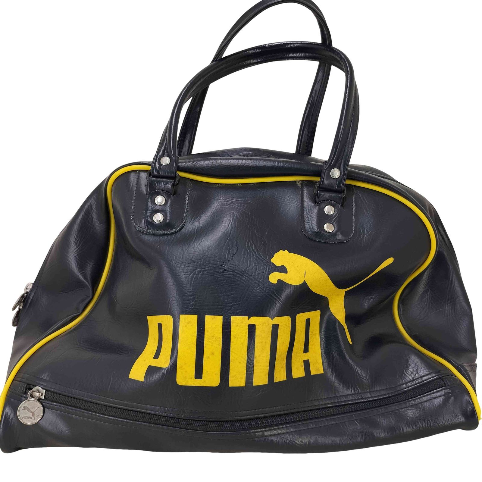 プーマ PUMA ロゴプリント ビニール ボストン バッグ Y2K メンズ