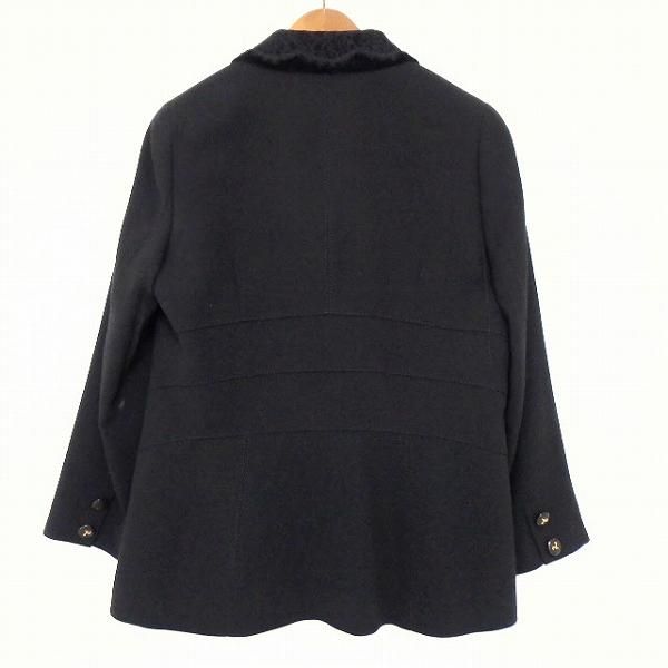 b2 美品 Roosa/インポートロッサ ロング コート 黒/44 b2 美品 Roosa/インポートロッサ ロング コート 黒/44