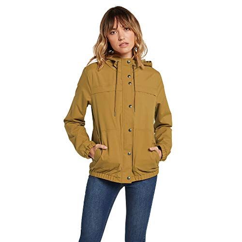 ヴォルコム レディース 撥水 ウィンドブレーカー 1000mm耐水コーティング加工 B1511800 Enemy Stone Jacket アウター GLD_ゴールド S