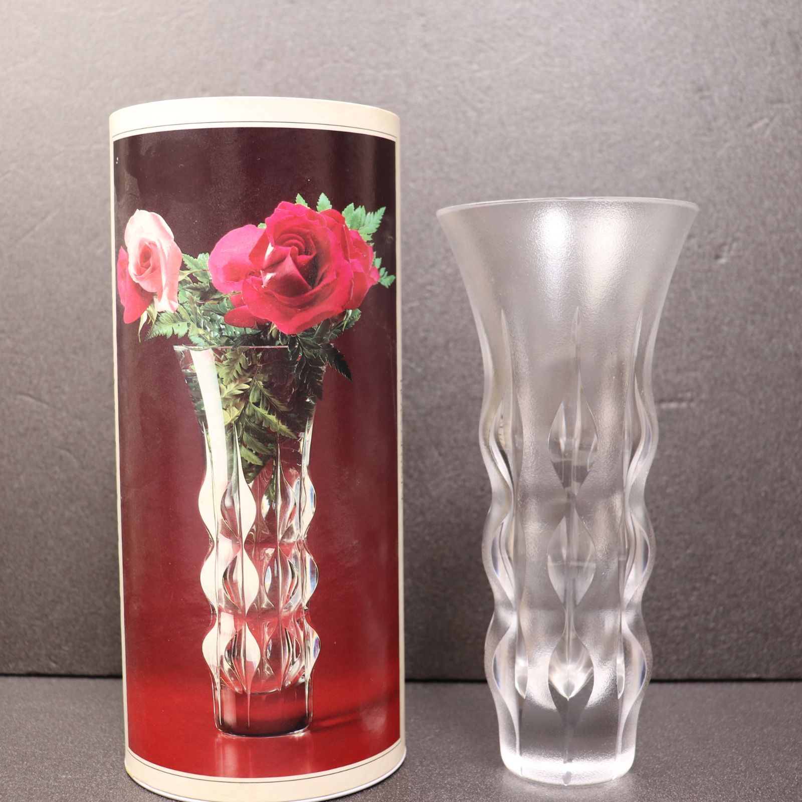 HOYA CRYSTAL FLOWER VASE ホーヤ クリスタル フラワーベース 花瓶 レトロ 可愛い - メルカリ