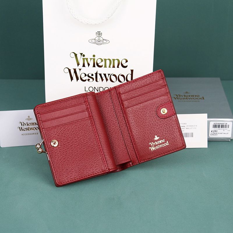 ヴィヴィアン がまぐち財布 新品 ヴィヴィアンウエストウッド 二つ折り