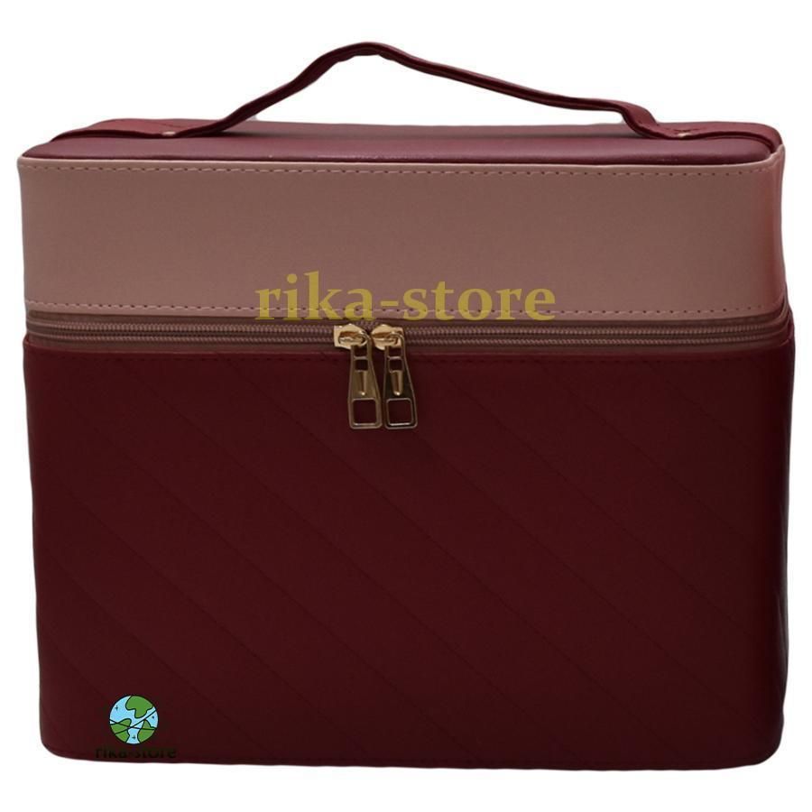 プロ仕様高級ハードメイクボックス メイクボックス 鏡付き コスメ収納