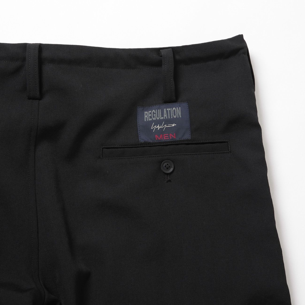 YOHJI YAMAMOTO WOOLBARDINE RIB FLAP PANTS パンツ HO-P01-140