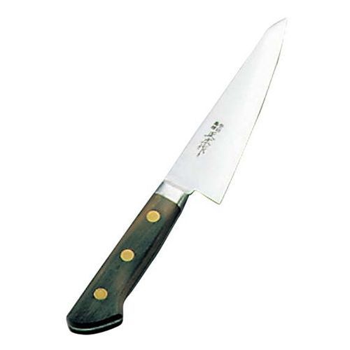 骨スキ 正広作 日本鋼 ツバ付 骨スキ 角型 15cm |業務用| |送料別