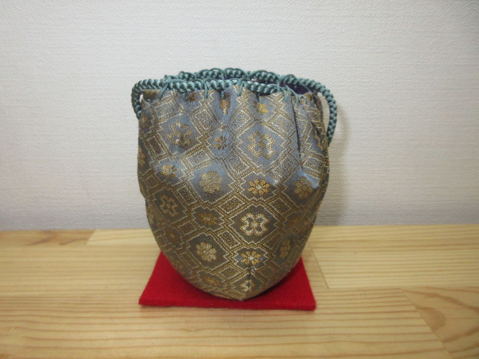 逢絢亭 茶道具 仕覆 四滴茶入仕覆 正絹 蜀江錦