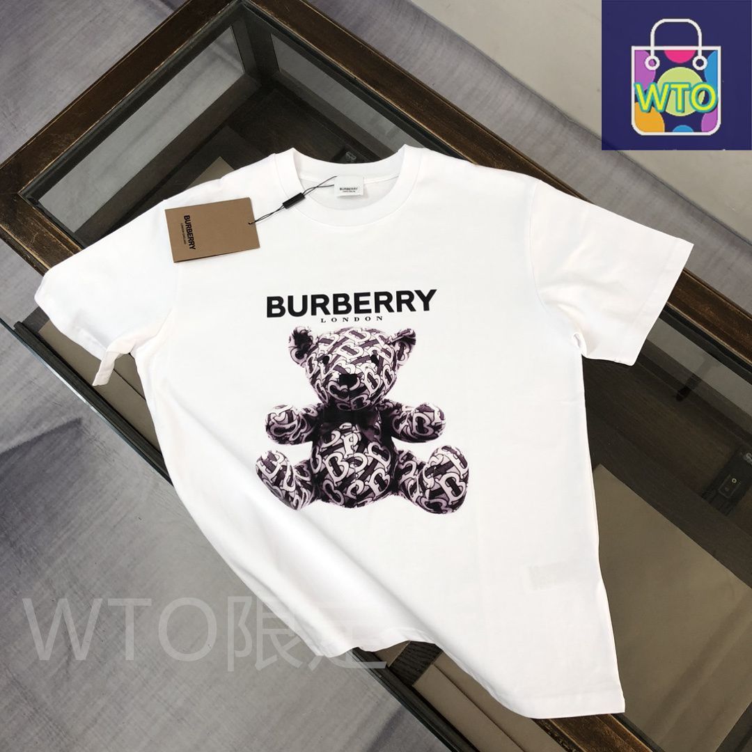 本日限定特価】Burberry 春夏 小熊プリントTシャツ [本日特価