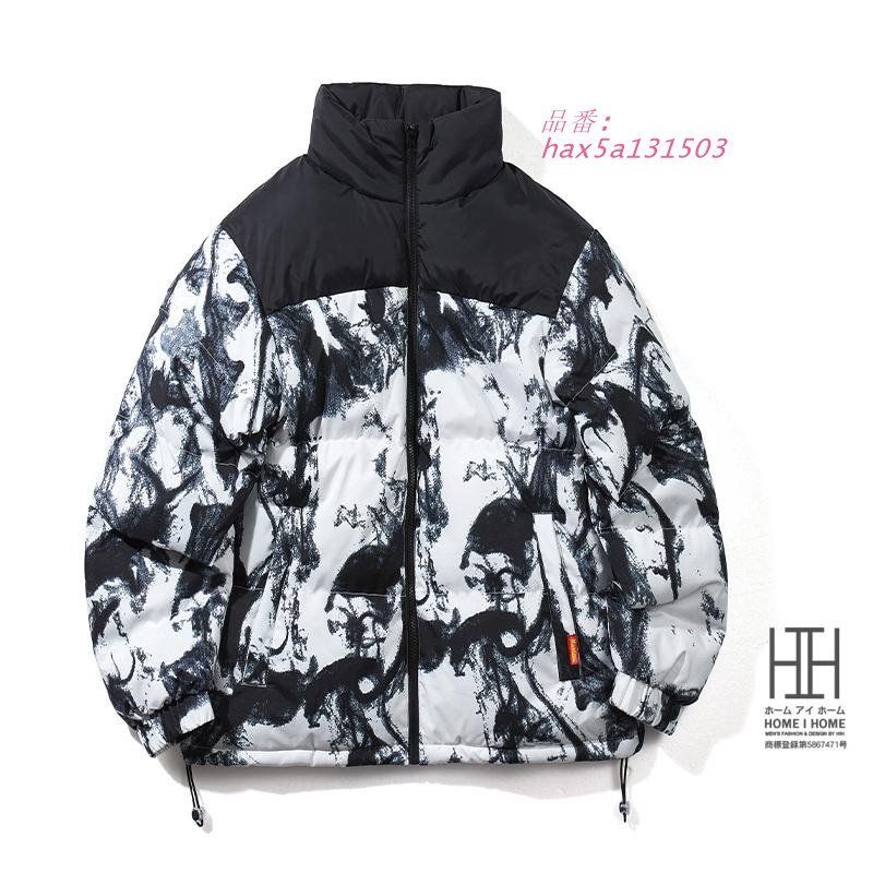 中綿コート メンズ 中綿ジャケット アウター メンズアウター 冬 立ち襟 防風 レディース 男女兼用 ブルゾン 切り替え おしゃれ 迷彩 hax5a131503