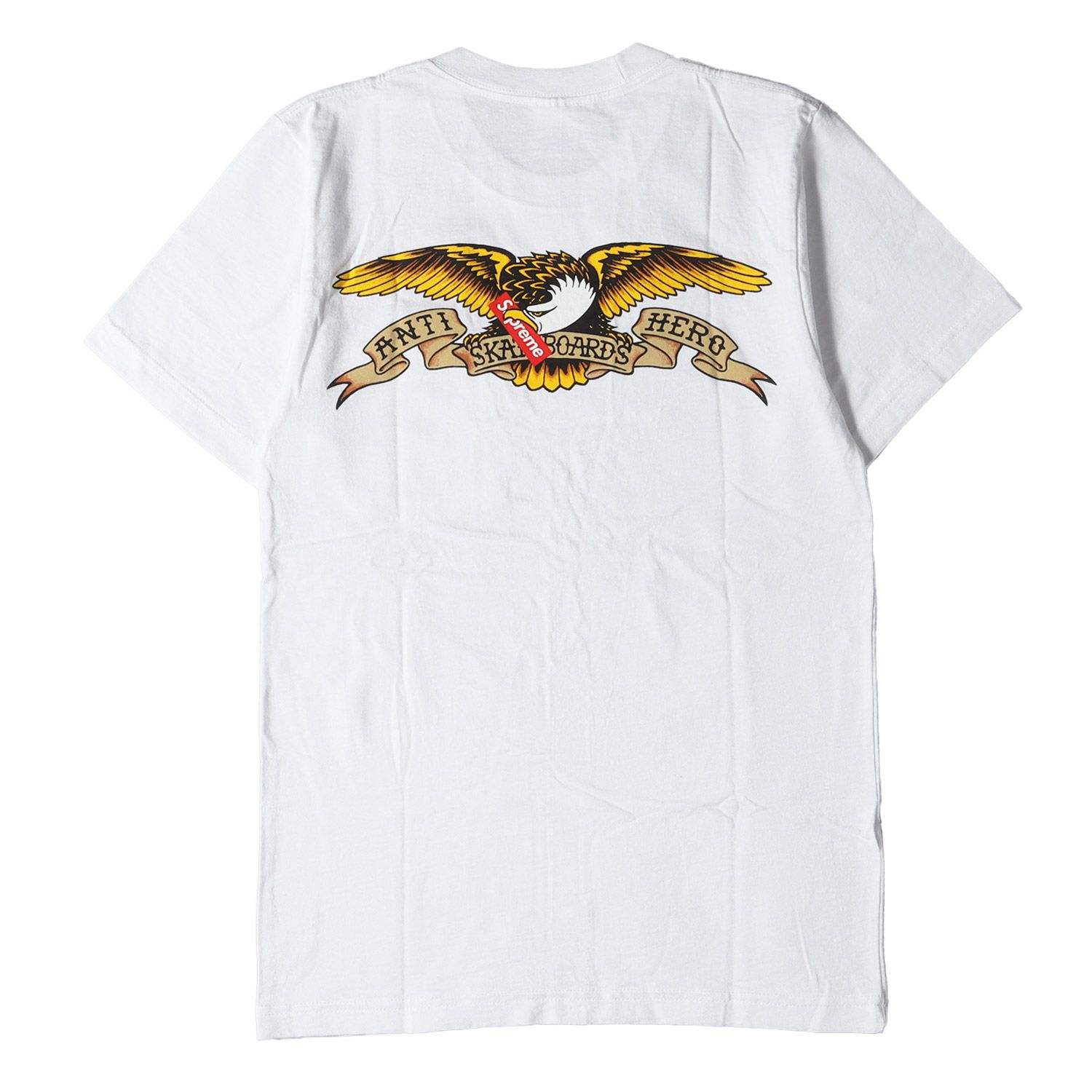 美品 Supreme シュプリーム Tシャツ ANTIHERO アンタイヒーロー 