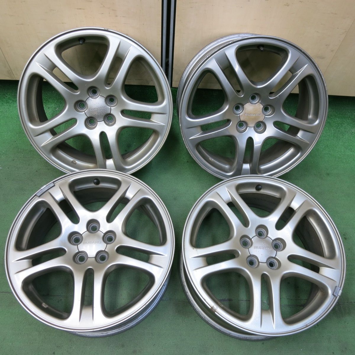 みきまる　4本　スバル レガシィ BE/BH系 純正 ホイール 17インチ スバル レガシィ/BH5 純正 17インチ アルミホイール 4本