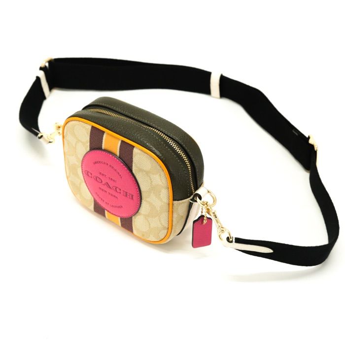 コーチ COACH ミニ デンプシー ショルダーバッグ キャンバス レザー