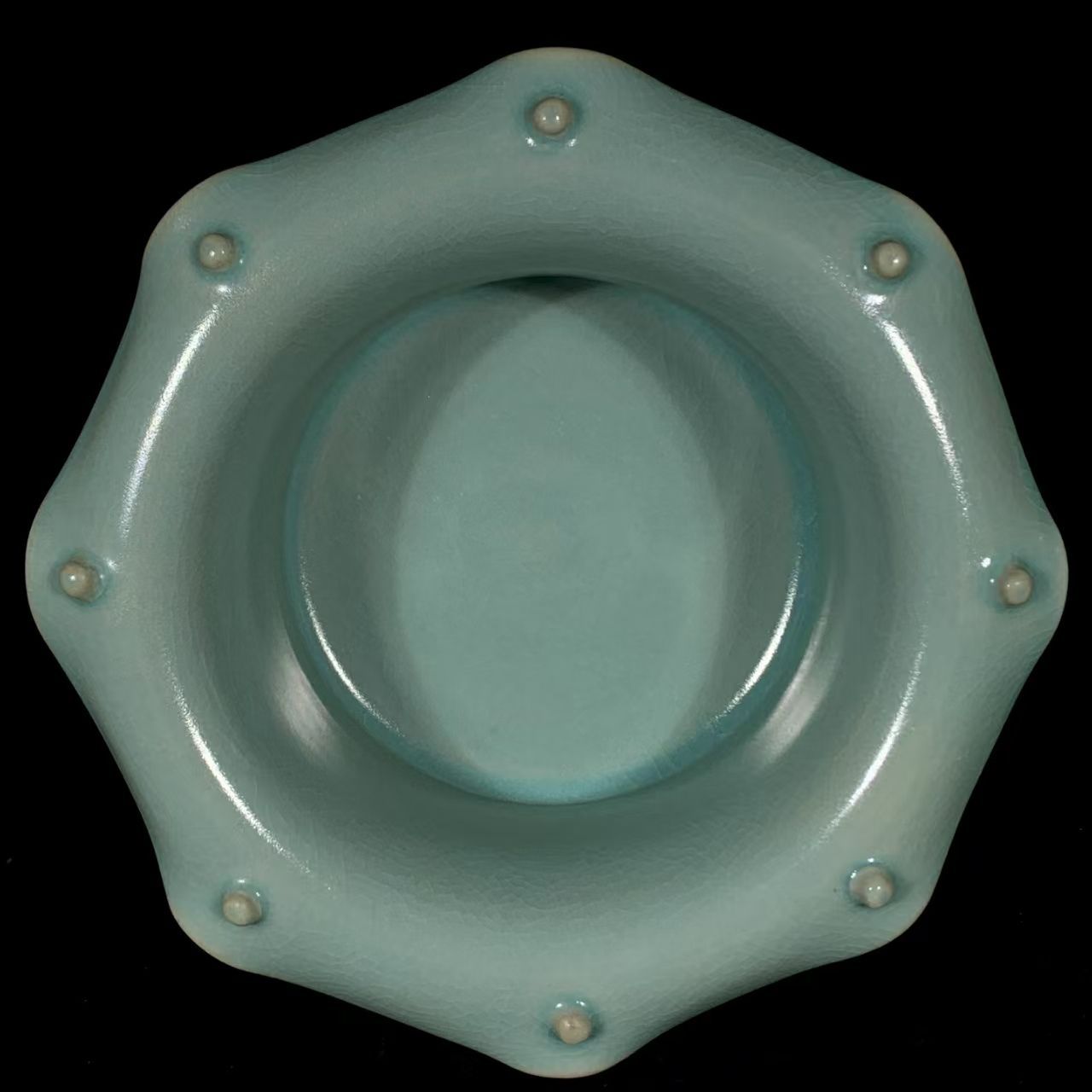 中国古美術・希少・旧蔵品・宋代冬瓜瓶（陶磁器）•汝窯・案頭・置物・文房具 中国古美術・希少・旧蔵品・宋代冬瓜瓶（陶磁器）•汝窯・案頭