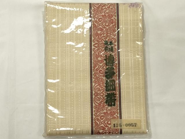 美品　本場筑前博多織　半幅帯　花間道　正絹　逸品 美品 本場筑前博多織 半幅帯 花間道 正絹 逸品 美品 本場筑前