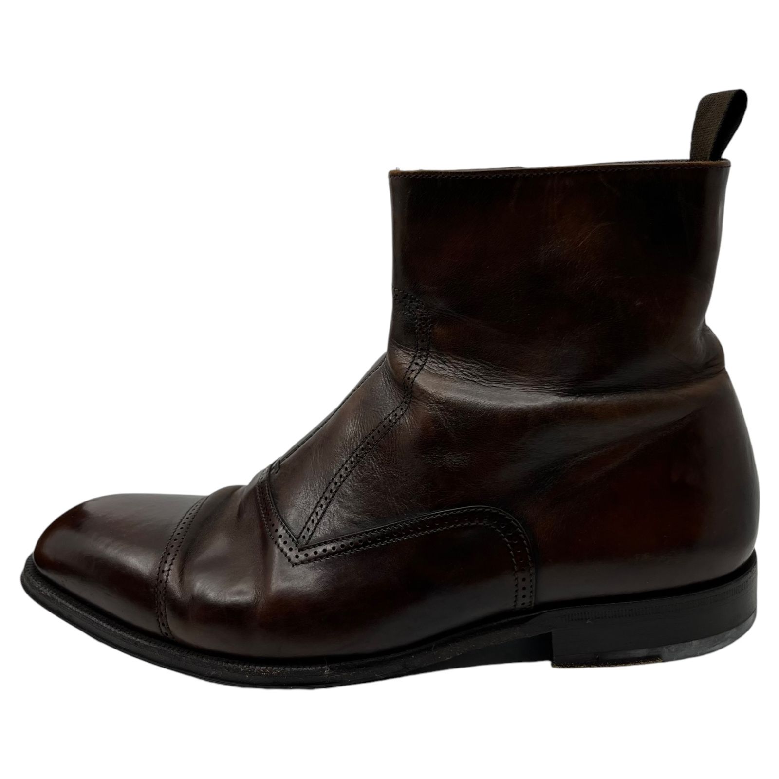 最終価格 美品 ジョルジオ アルマーニ ショートブーツ ブーツ バックジップ GIORGIO ARMANI（ジョルジオアルマーニ）ブーツ 黒 サイズ:6