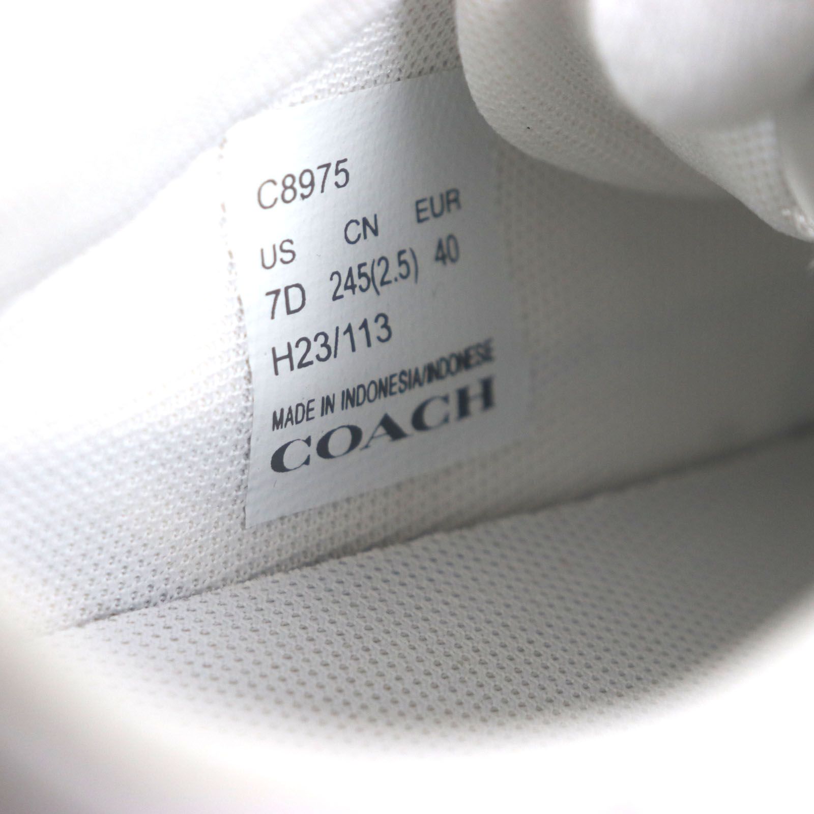 未使用品▽COACH コーチ C8975 CITYSOLE コート レザー ロゴ付き