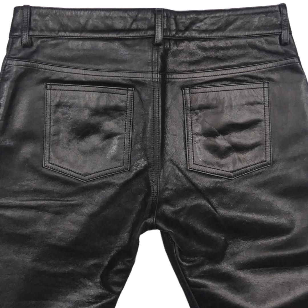 レザーパンツ バイク 本革 ユナイテッドアローズ メンズ M 黒 HN1618