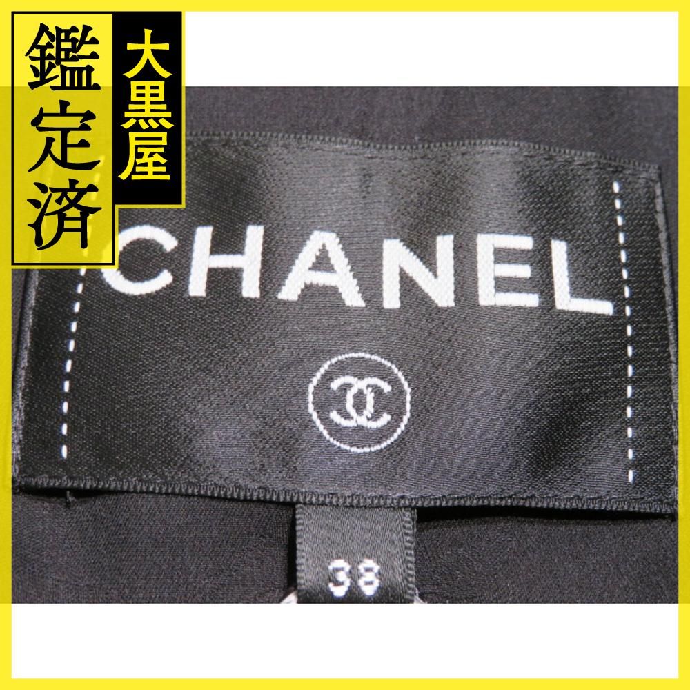 CHANEL シャネル ジャケット レディース 38 ブラック マルチカラー