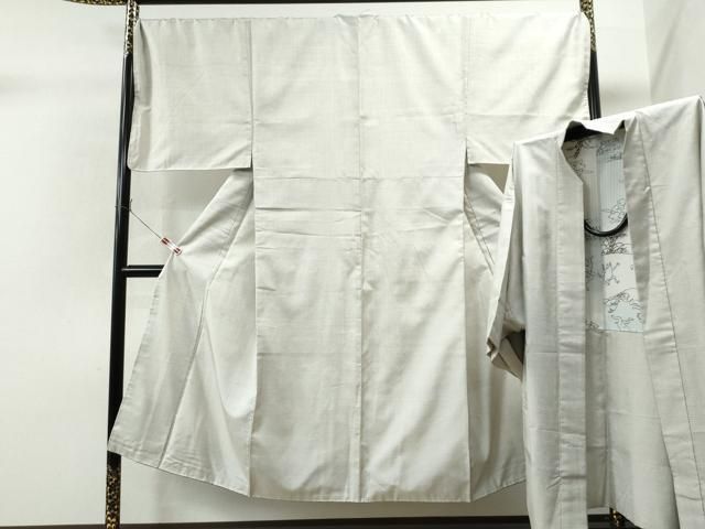 平和屋着物○男性 本場大島紬 アンサンブル 100亀甲 羽裏：鳥獣戯画 総