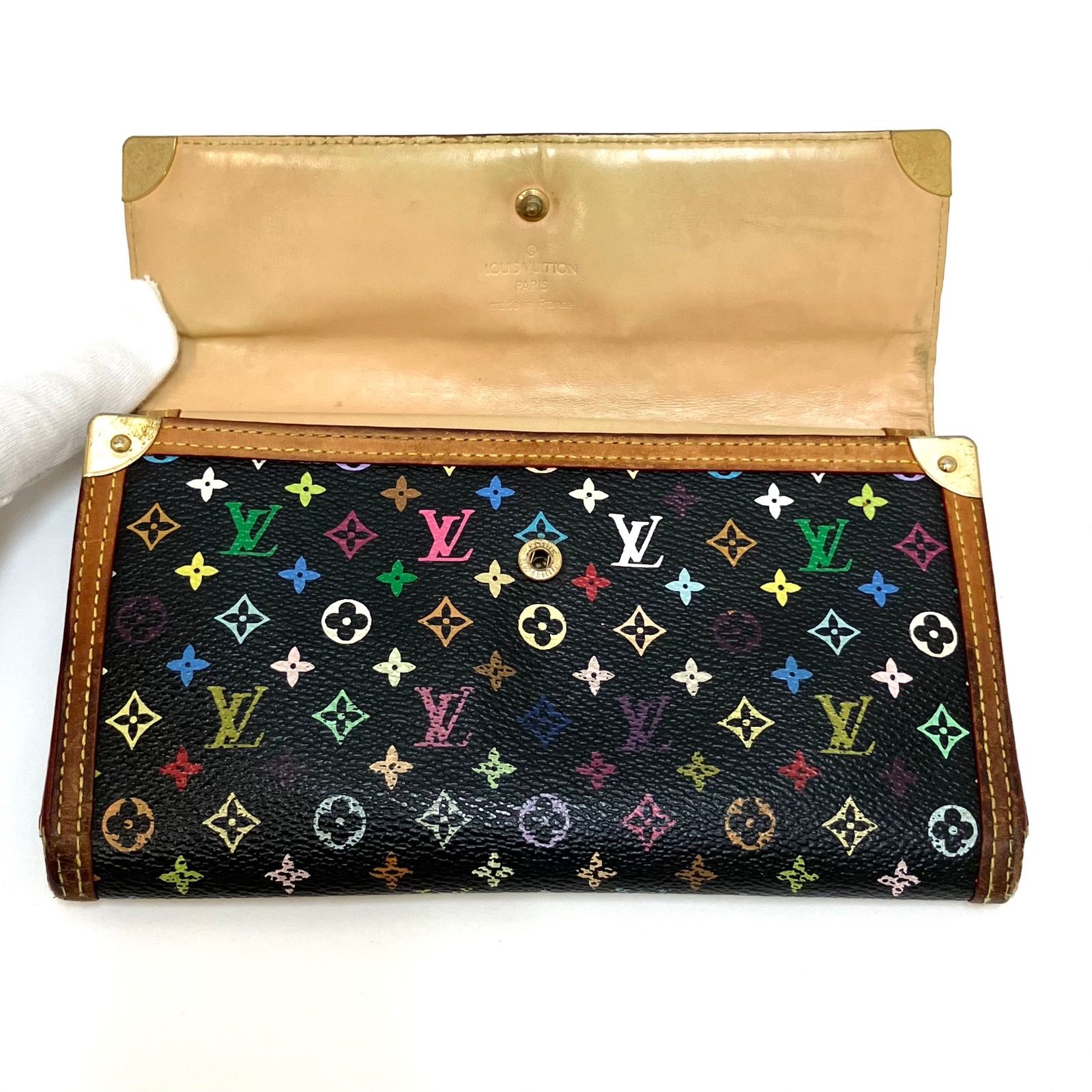Louis Vuitton 二つ折り財布 ホワイト マルチカラー Louis Vuitton 二つ折り財布 ホワイト/マルチカラー(ルイ