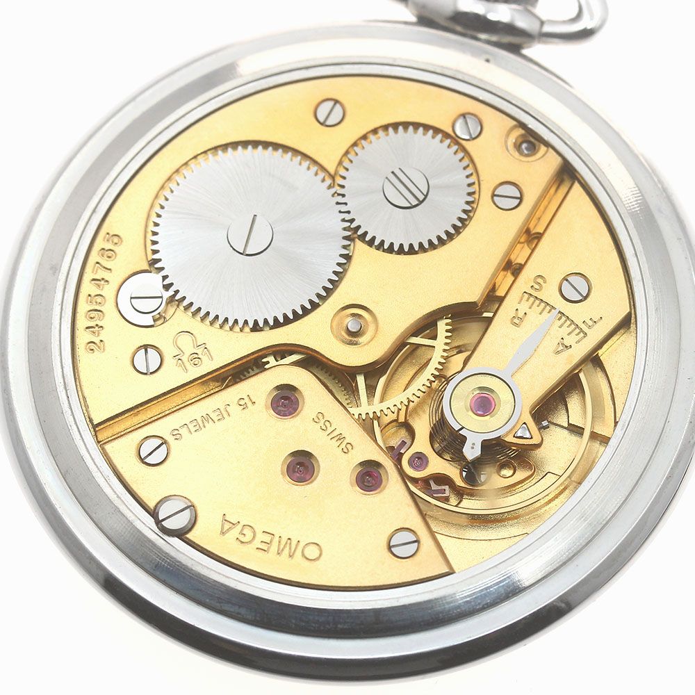 1円 オメガ アンティーク ポケットウォッチ スモセコ搭載 懐中時計 手巻き SS ホワイト文字盤 OMEGA 【中古】 mk2109 稼働品OMEGA⁄オメガ懐中時計 ポケットウォッチ スモセコ 手巻