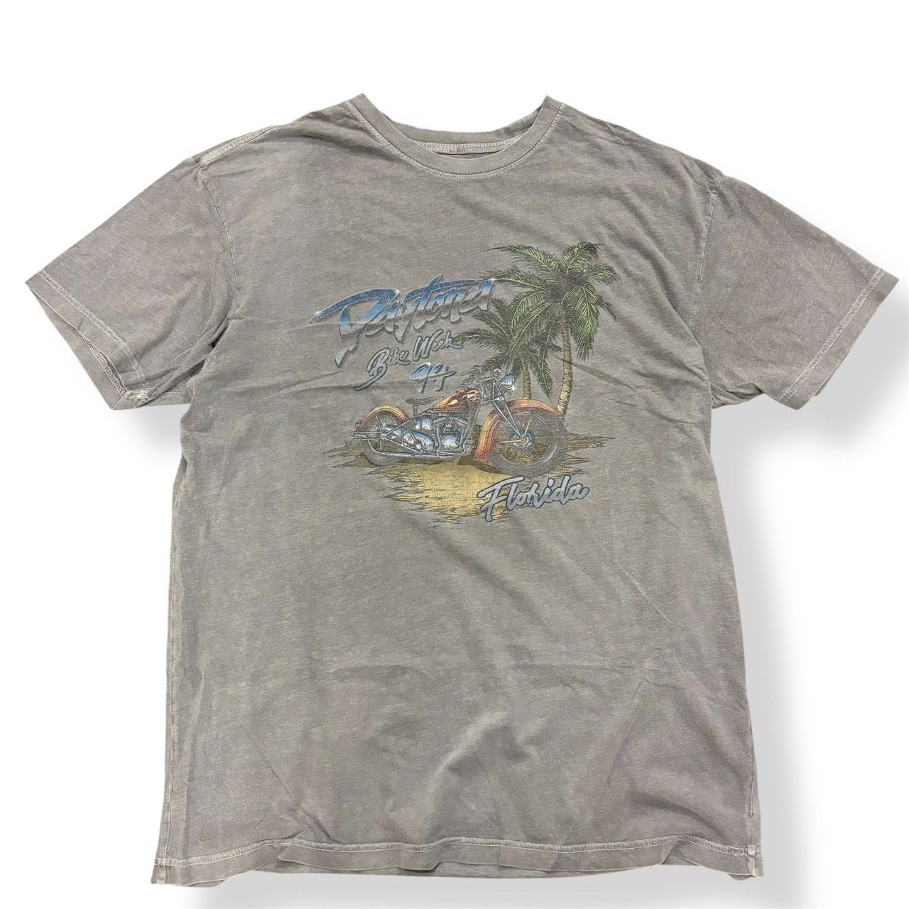 GERRIED 緑色 Tシャツ 古着 アメカジ アメカジ古着 USアメリカ古着 USA製 70s VINTAGE Champion 染み込みプリント 七分袖 半袖 T-sh