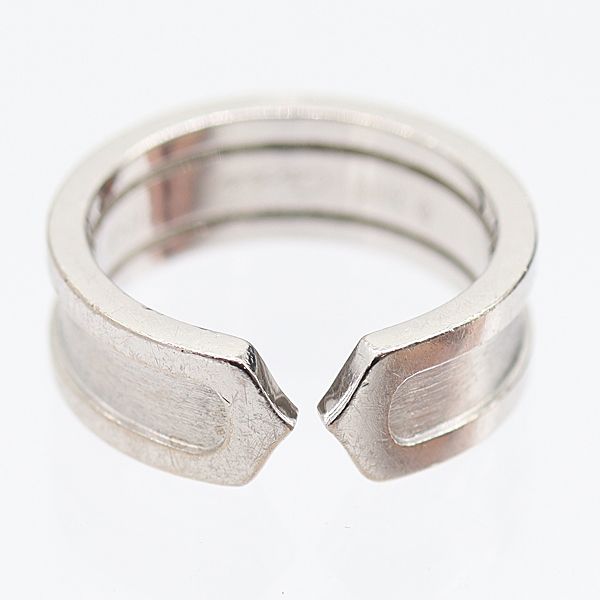 カルティエ C2リング 750 WG 7.4g 50 M21246 アクセサリー ジュエリー 5853210 10NBT AKO ABC 16776