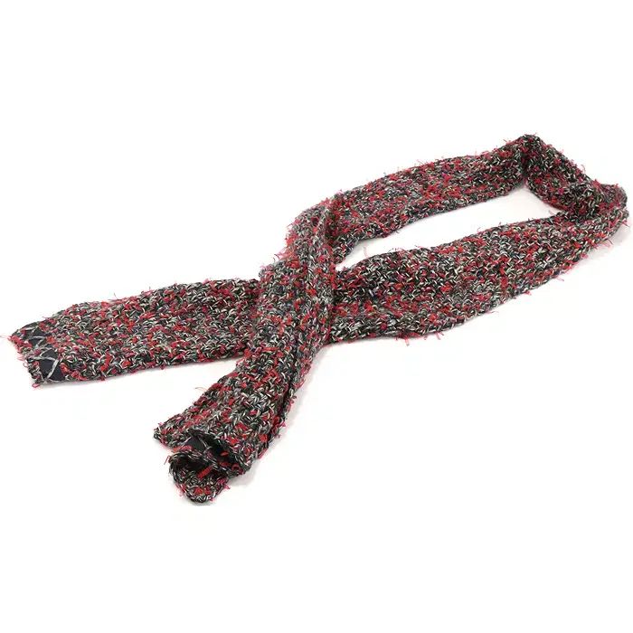 CHANEL シャネル マルチ カラー カシミヤ チャンキー ニット マフラー CO14805CH