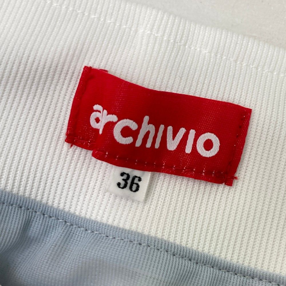 新品未使用　36300円　archivio スカート　サイズ36 サイズ：36 ARCHIVIO アルチビオ スカート チェック柄 ホワイト系