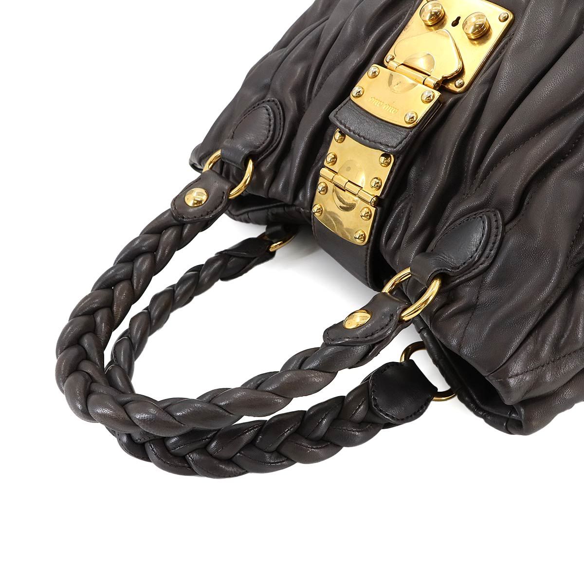 ミュウミュウ MIUMIU マテラッセ 2way ハンド ショルダー バッグ  