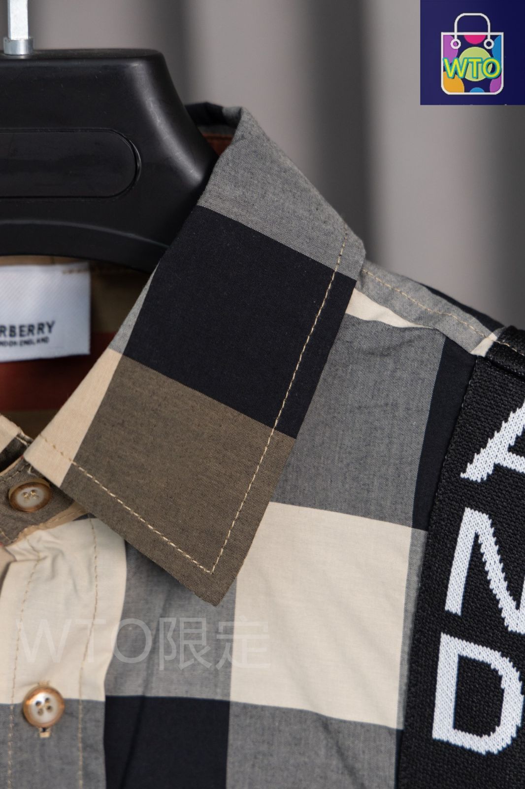 バーバリー（Burberry）の定番パッチワーク チェックシャツ -WTO