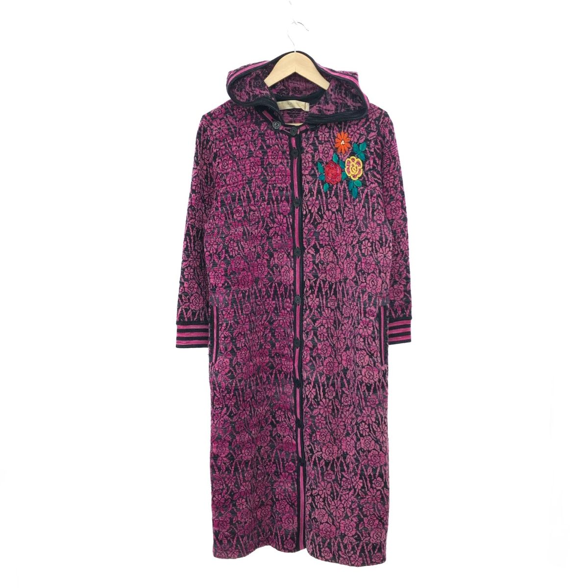 美品 MORIOKA SACHIKO モリオカサチコ コート サイズ:表記なし ピンク  