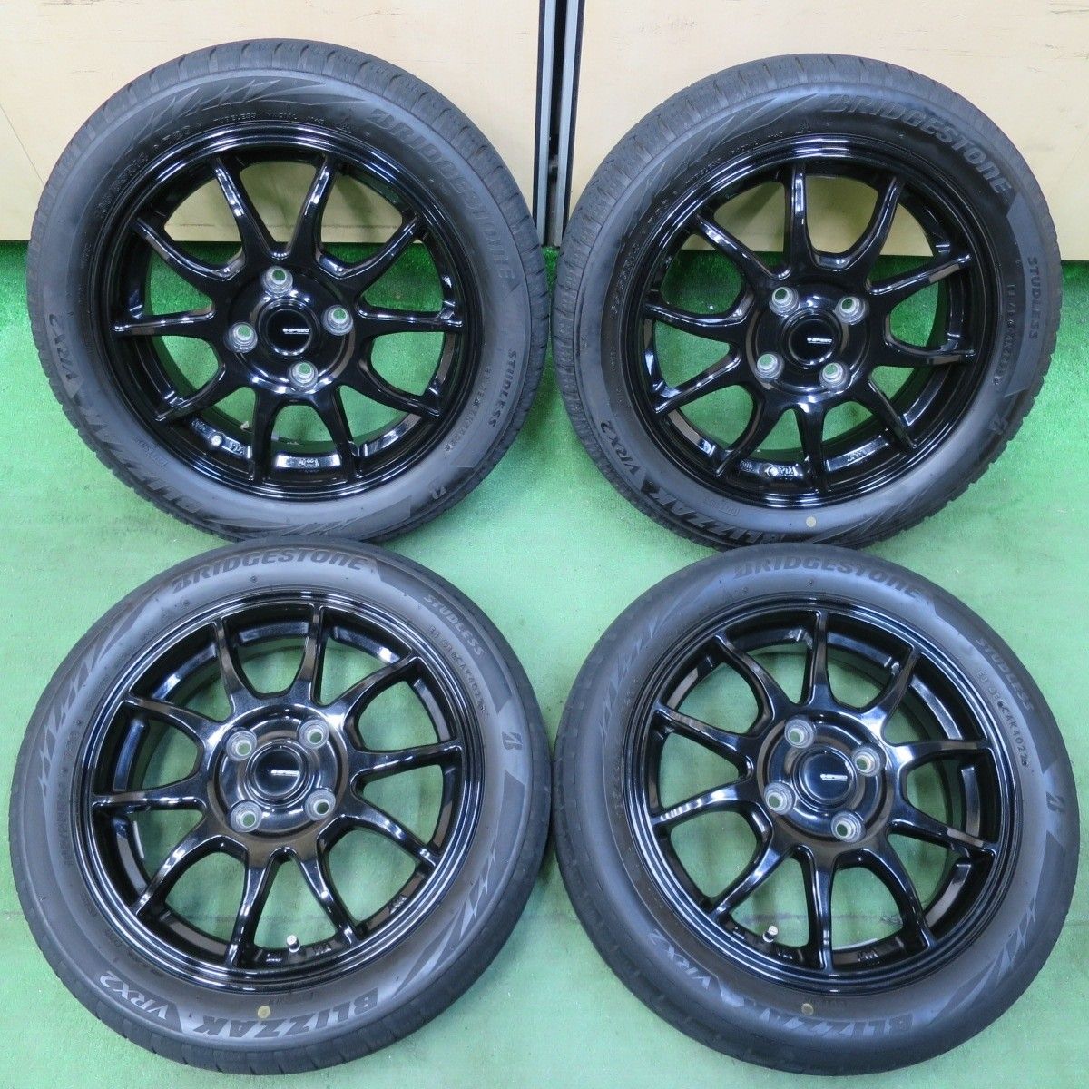 キレイ 22年 スタッドレス 165 55R14 ブリヂストン ブリザック VRX2 G-SPEED Gスピード 14インチ 軽自動車 パレット ワゴンR 等 PCD100 4H 5012007イス