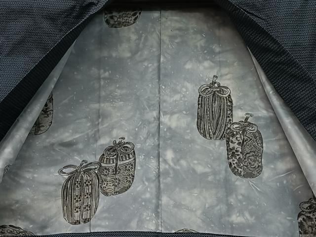 平和屋着物○男性 本場大島紬 アンサンブル 100亀甲 総詰め 正絹 逸品  