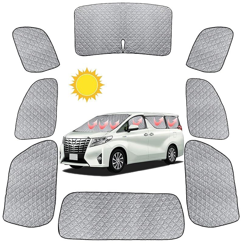 2025 車用 サンシェード アルファード ヴェルファイア 20系 リア用 車中泊 仮眠 マルチサンシェード 断熱 遮光シェード 車窓日よけ 車中泊グッズ アウトドア マルチ 露天駐車 盗難防止 UVカット 日除け Alphard Vellfire 20