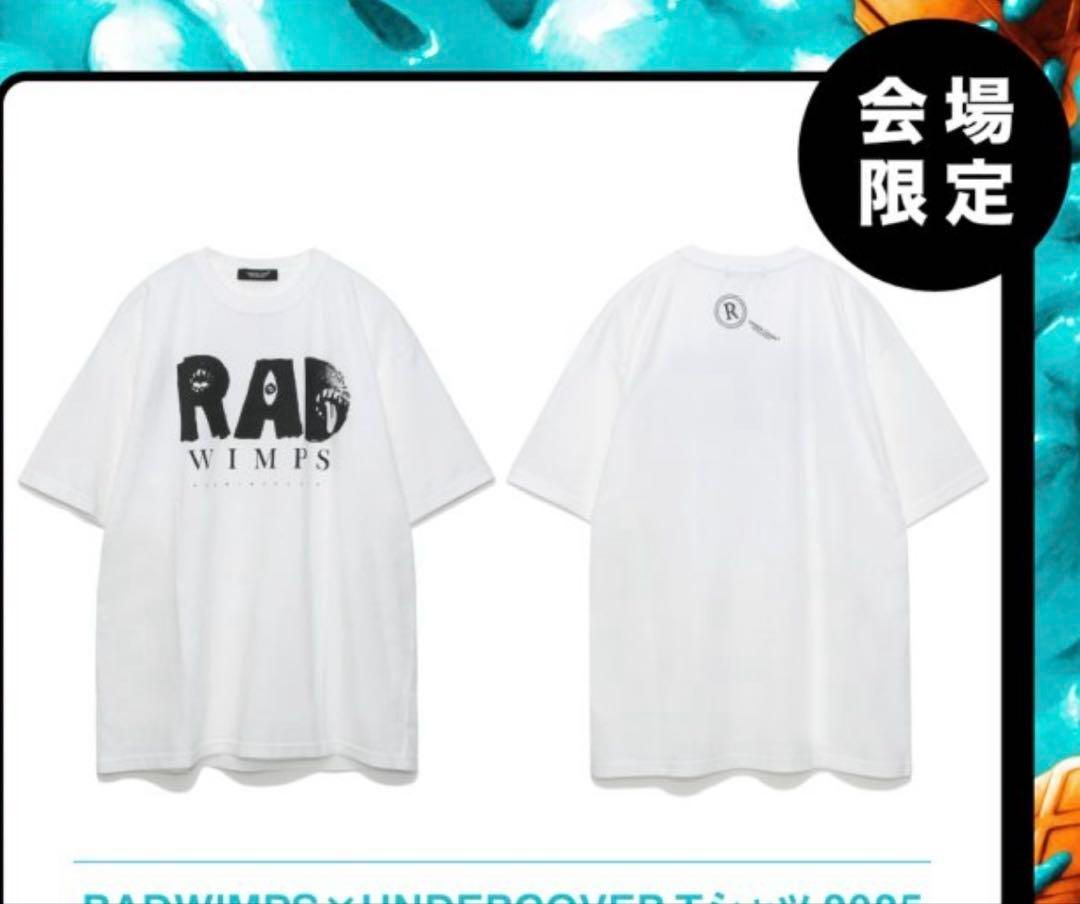 RADWIMPSの20周年を記念したホワイトTシャツ、Mサイズの