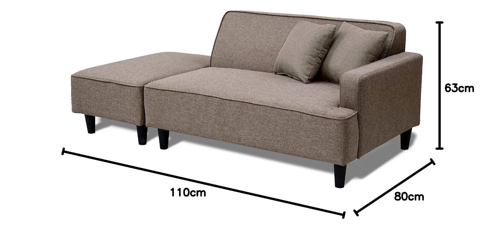 かんたん組立 クッション2個付き