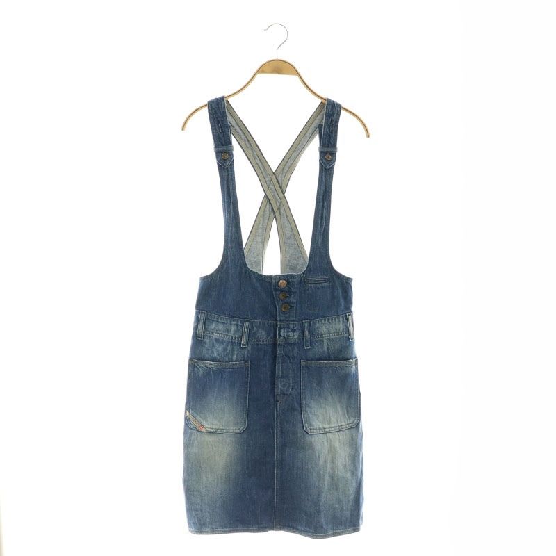 ディーゼル DIESEL ジャンパースカート フレア デニム XS