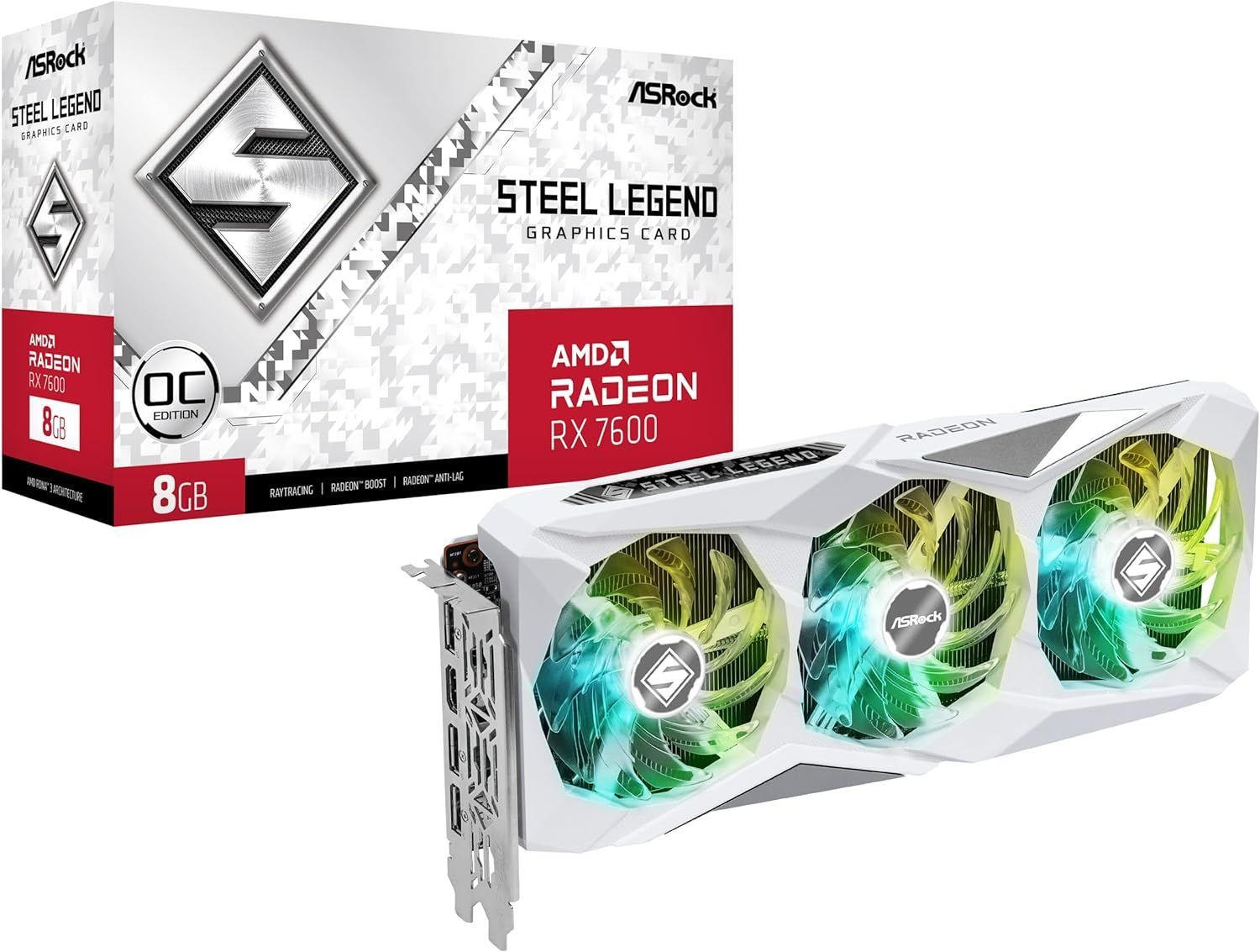 【美品】 ASRock Radeon / RX7600 搭載 グラフィックボード GDDR6 8GB 搭載モデル A0805 0926ML003 0120240904101875