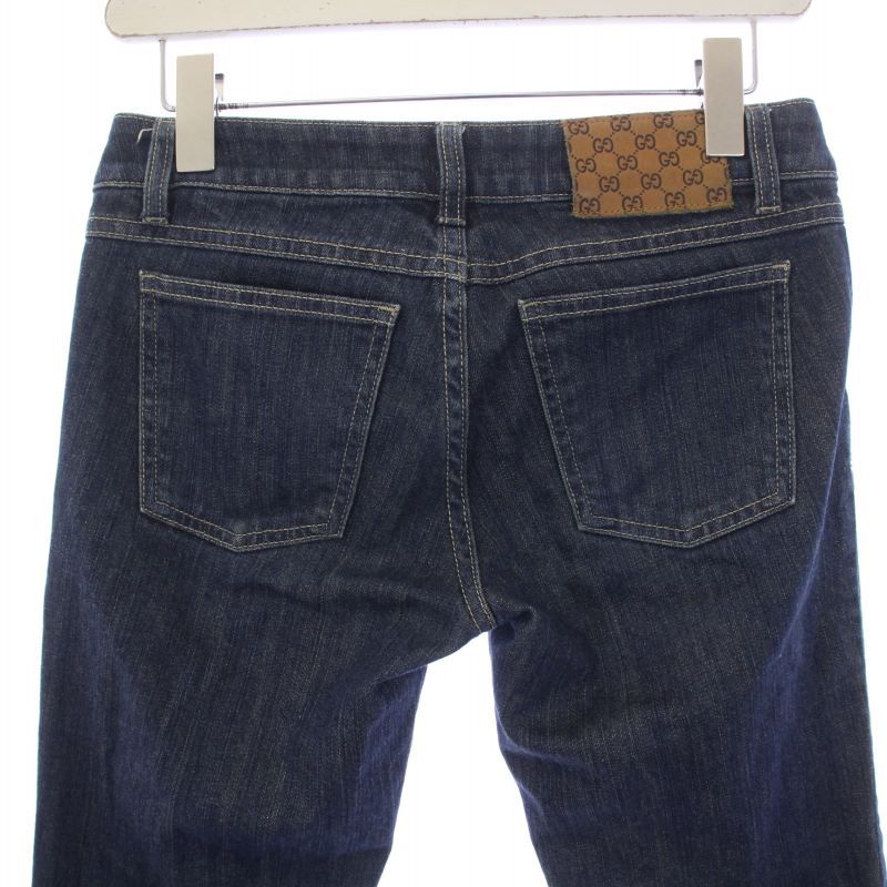 グッチ GUCCI クロップドパンツ デニムパンツ ジーンズ ジップ