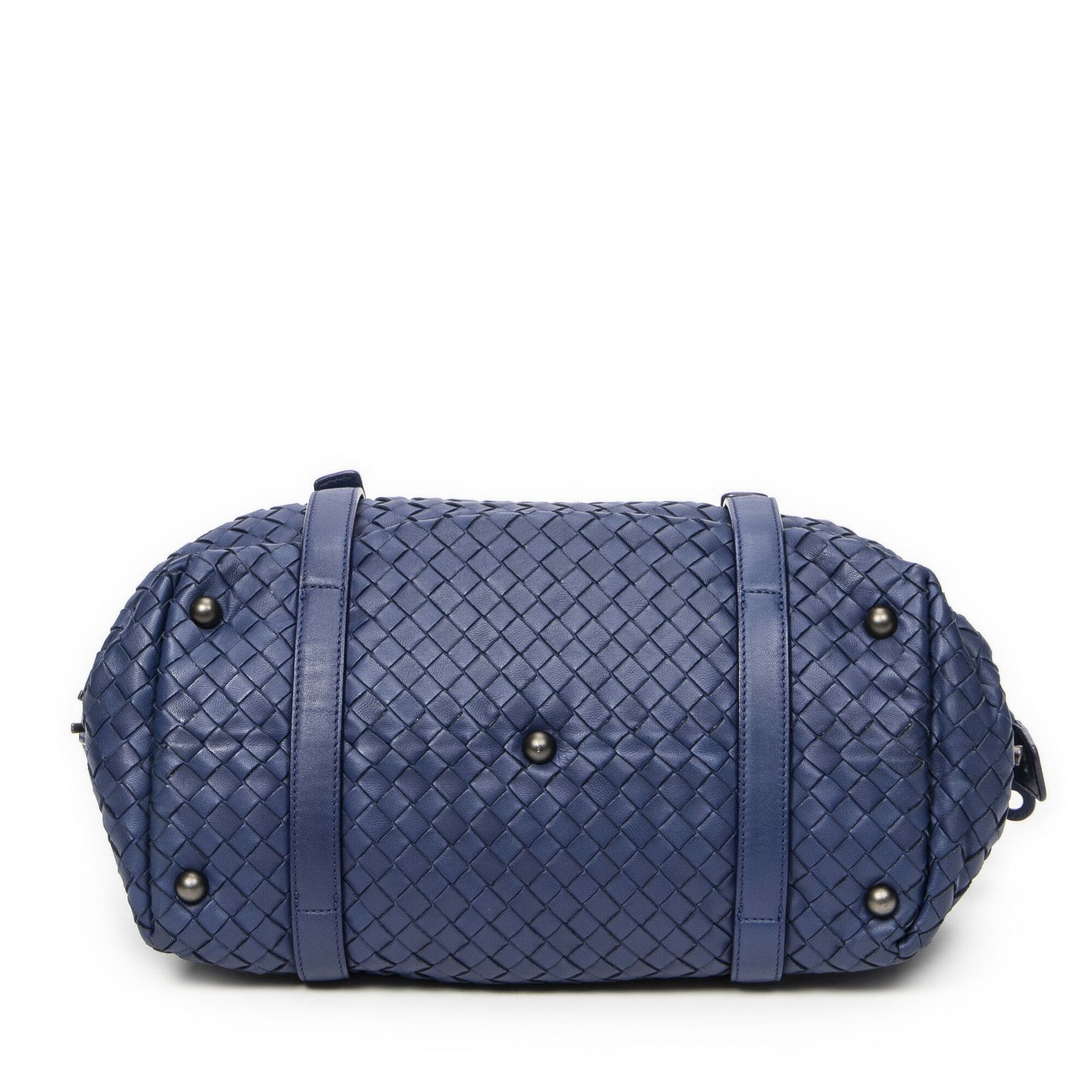 BOTTEGA VENETA ボッテガヴェネタモンテーニュ青イントレチャートレザーA WWW_OLIVIERBERNSTEIN_COM