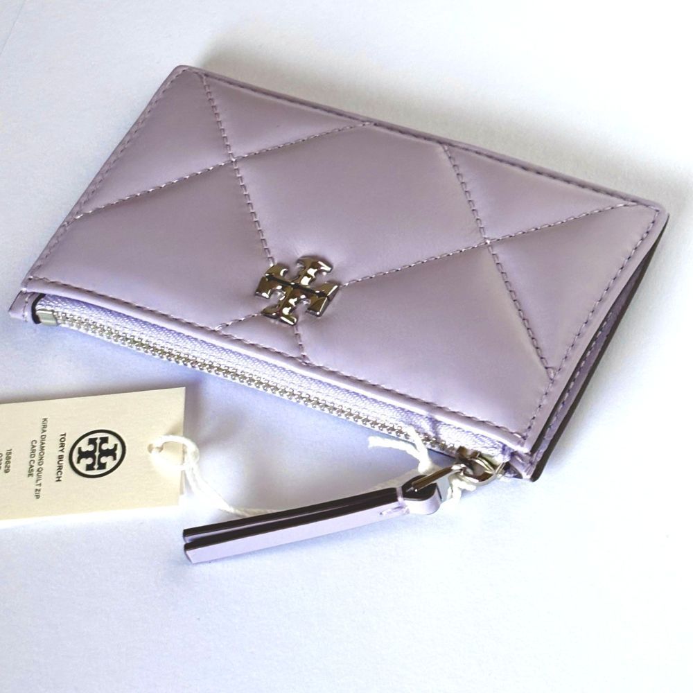 トリーバーチ❗新品キルティングカードケース キラ ダイヤモンドキルト ジップカードケース: レディース