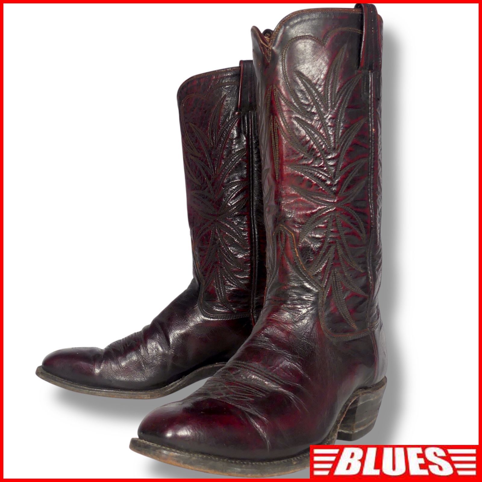 R. POST BOOT CO. アールポスト ウエスタンブーツ 27.5 ロング USA製 