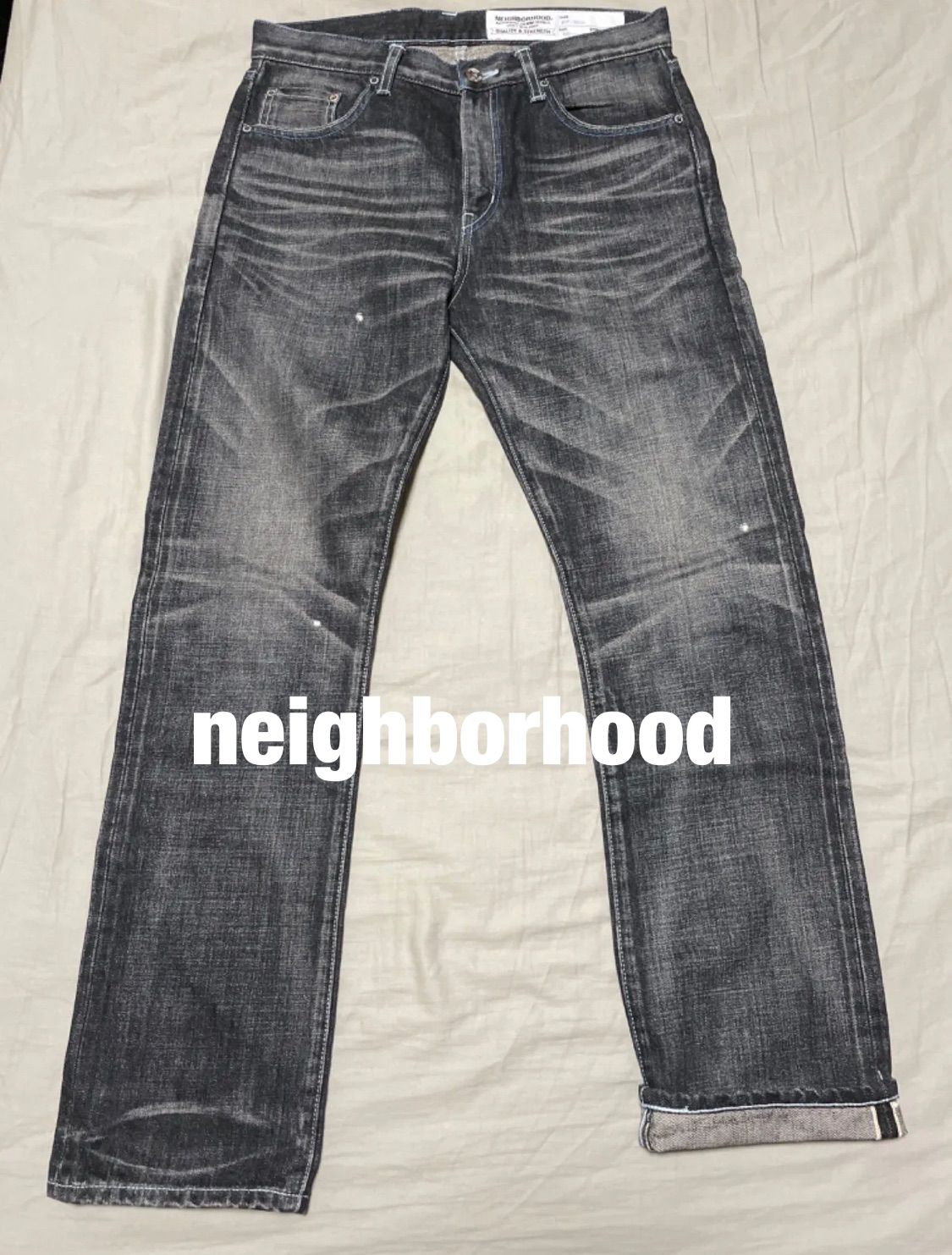 ☆neighborhood ☆ ネイバーフッドダメージデニム ブラック14OZ