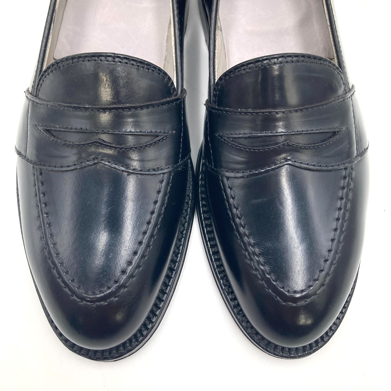 ALDEN ペニーローファー コードバン 6 1/2 シューズ ブラック 6845 
