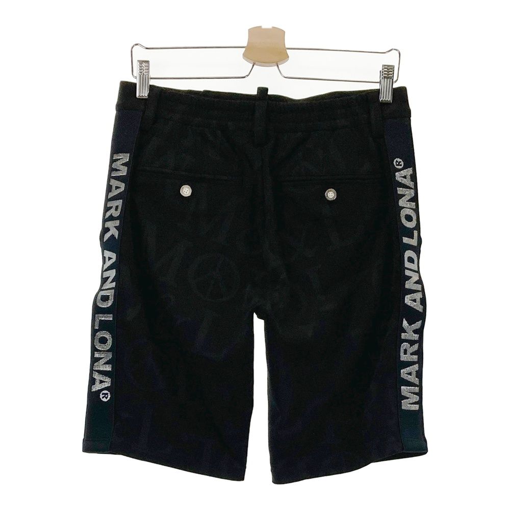 サイズ 46 MARK-LONA マークアンドロナ ハーフパンツ 総柄 ブラック系 240101529817 ゴルフウェア メンズ ストスト