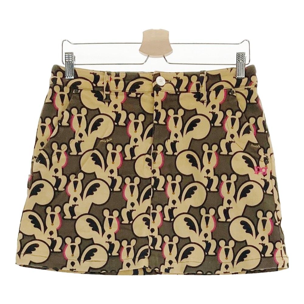 サイズ：1 PEARLY GATES パーリーゲイツ ストレッチ スカート リス柄