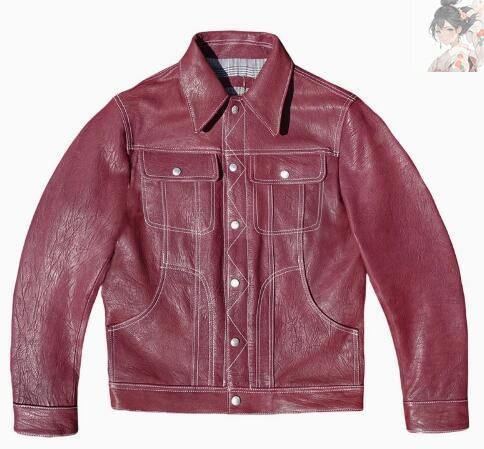 【美品 希少カラー 羊革】メンズビギ　ライダースジャケット　赤　Wジップ 美品 希少カラー 羊革】メンズビギ ライダースジャケット 赤 Wジップ